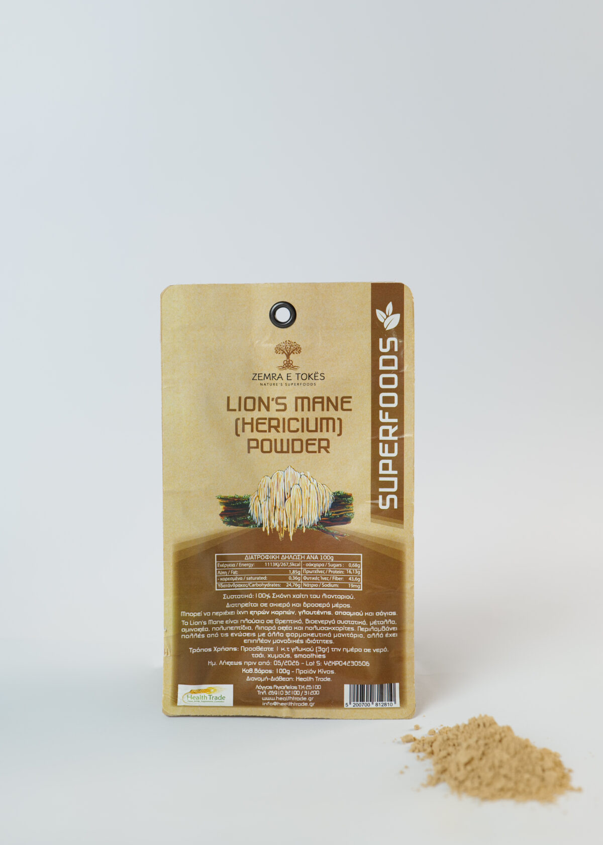 Lion’s Mane Organic 100 gr (Health Trade)